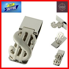 Sleek Stainless Steel Money Clip with New Dollar Design - Lightweight & Chic