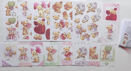 Teddy bear decoupage - teddy,