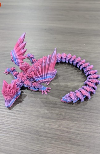 Articulated winged crystal - winged,