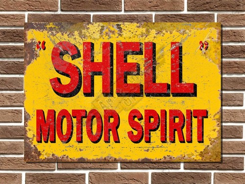 Shell motor spirit - shell, metal