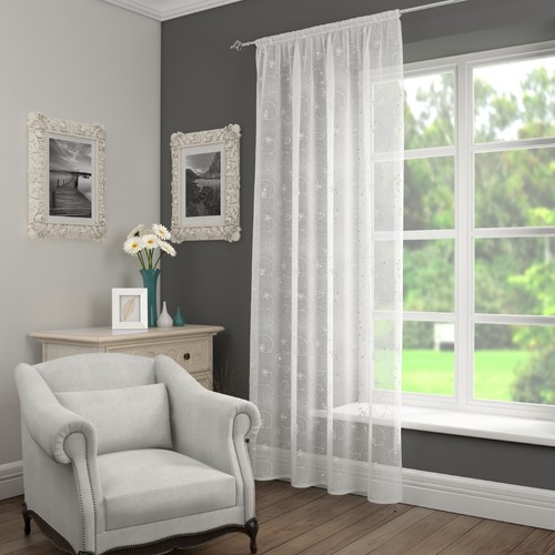 White ariana embroidered - white,