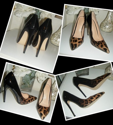 New black patent animal - black, ombre