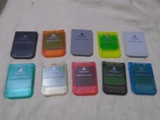 PS1 Official Memory Card Sony Playstation CHOOSE YOUR COLOUR