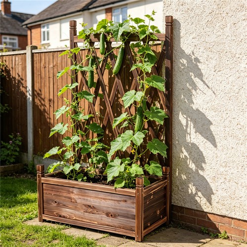 Garden planter trellis box - trellis,