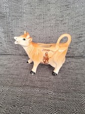 Vintage, Novelty Ceramic Jersey Cow,  Cream Or Milk Jug, Jersey Milk Maid Motif.
