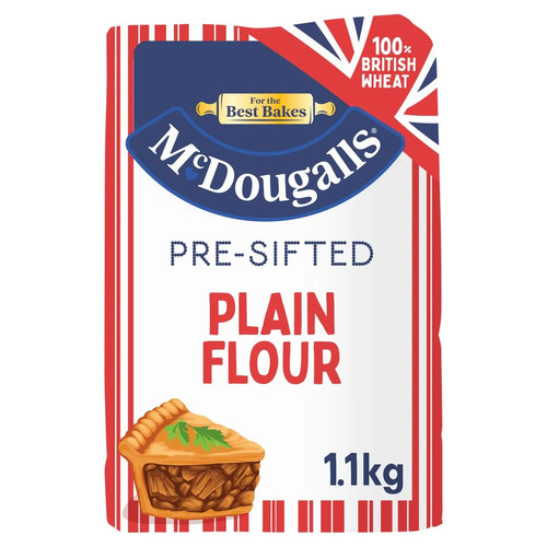 Mcdougalls plain flour 100 - plain, 100%