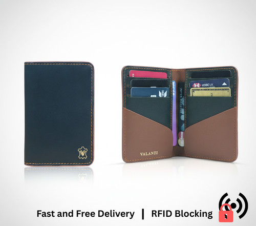 Mens slim leather card holder - slim,