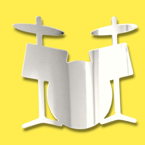 Drum kit shaped acrylic - shaped,