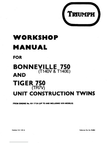 Triumph bonneville 750 t140v - triumph, t140v/e
