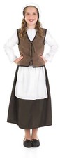 Tudor Girl Costume M-XL Kids