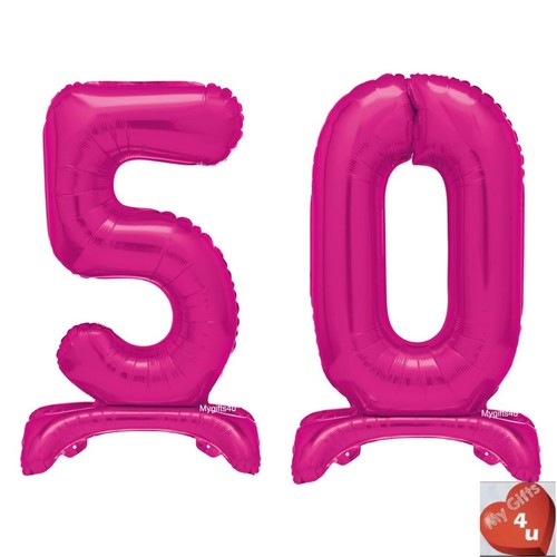 Pink age 50th happy birthday - &,