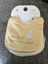 Primark 5 Bibs Yellow Duck