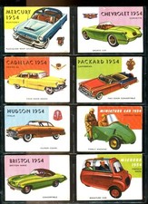 1953 1954 55 TOPPS WORLD OF WHEELS SPORTS CARS COMPLETE SET 160+20 RARE HIGH #s