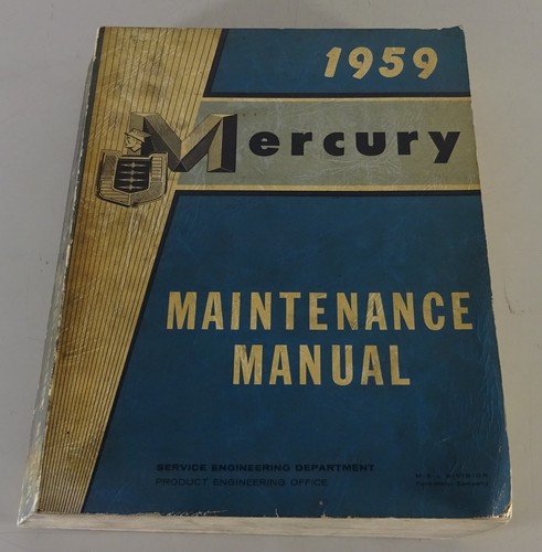 Workshop manual ford - manual, mercury