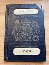 1960s UK Passport - Wendy Margaret Thatcher nee Wootton of Sudbury, Suffolk