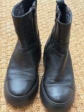 fly black ankle boots size