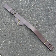 Brown Leather Sword Belt Infantry, British Army Surplus Adjustable Uniform Dress