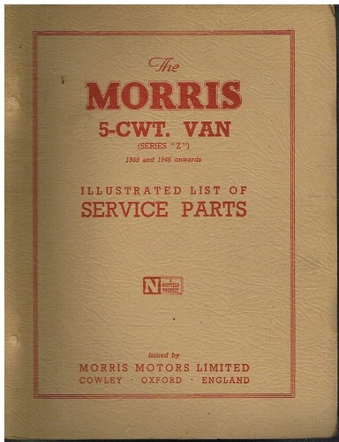 Morris series cwt van - morris, z