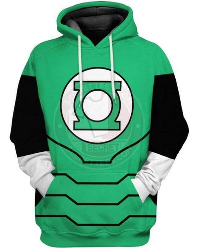 Green lantern hoodies - 3d,