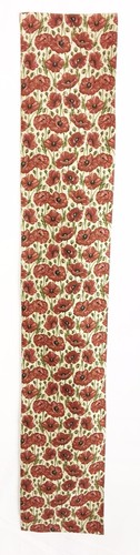 Tapestry table runner poppy - table,