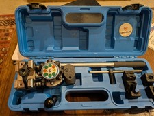 Professional Flaring Tool Brake Tube Pipe 4xDies Fuel Lines 3/16" 3/8" (Used)