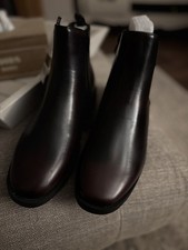 New Ladies  Simply Be Dark Brown Ankle Chelsea Boots Size 5 ex wide fit  