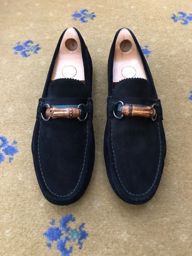Gucci loafers suede shoes - loafers,