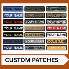Personalised name tag text patch - Custom Embroidered cloth badge iron patches