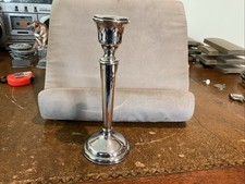 Solid Silver Candlestick Birmingham 1923  8” Tall