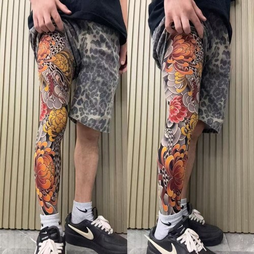 Printed tights fake - printed,