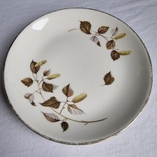 3x Swinnertons Nestor Vellum “Hazel” Side Plates Staffordshire 22kt Gold Trim