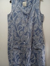 Next Blue Linen Mix Pattern