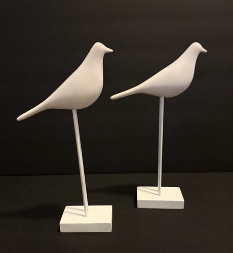 Lot white bird decor - lot,