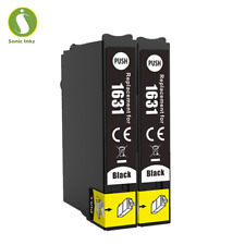 2 Black Ink Cartridge Fits for Epson WF-2010W WF-2510WF WF-2530WF WF-2630WF
