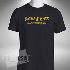 Drum and Bass Made in Britain T-Shirt Old Skool Retro Dance Jungle Small to 5XL