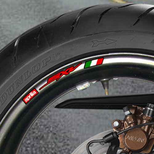 Aprilia sxv wheel rim stickers - wheel,