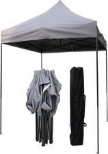 All Seasons Gazebos 2x2 Fully Waterproof Pop up Gazebo With Accessories - Metall
