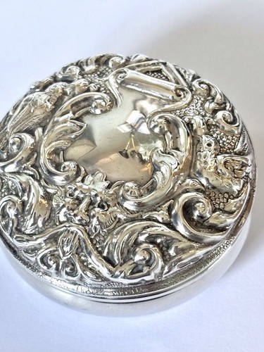 Vintage silver pill trinket - vintage,