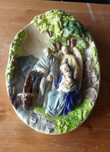 1930s religious wall plaque - religious,