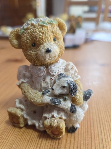 Teddy bear and puppy - teddy,