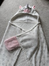 Girls Next Unicorn Fleece Lined Cape Night Gown Good Condition
