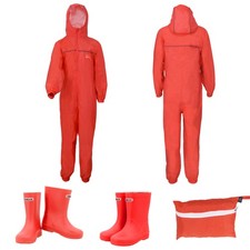 ZORAX Red Kids Rain Suit
