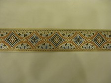 20m Vintage Retro Harlequin Wallpaper Border Pattern No.6609 73mm Width UK  #W19