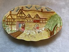 Vintage Kensington Ware K.P.B. Pottery Plate - Hunting Scene - C1937-1961