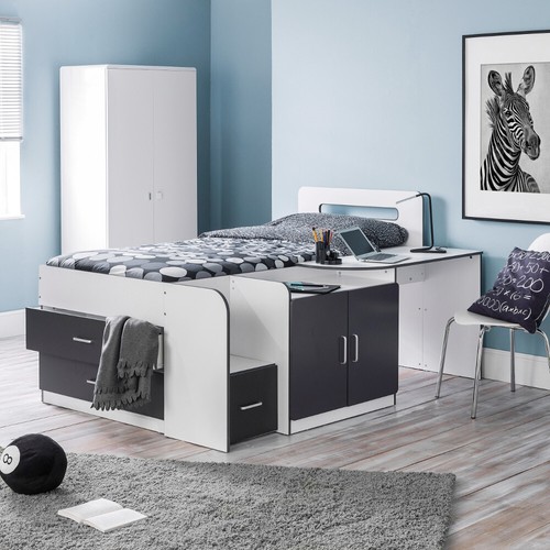 Wood cabin bed cookie - wood, bed,