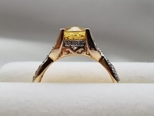 9K Heliodore Gold Ring.