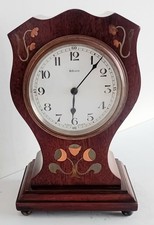 Vintage Mechanical Mahogony Balloon Clock. 8 Day French Movement. Fully Working