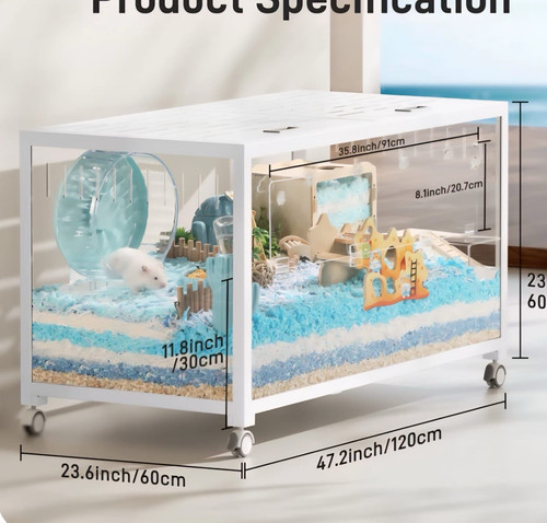Hamster standard cage clear - hamster,