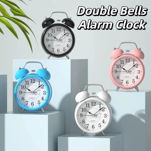 Twin bell alarm clock - clock, vintage