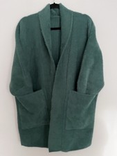 Teal Wool Angora Fluffy Open